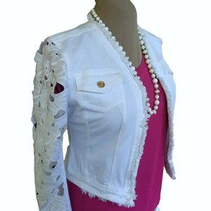 Nygard Lacy Jean Denim Long-Sleeved 90s Inspired Jacket, Size M